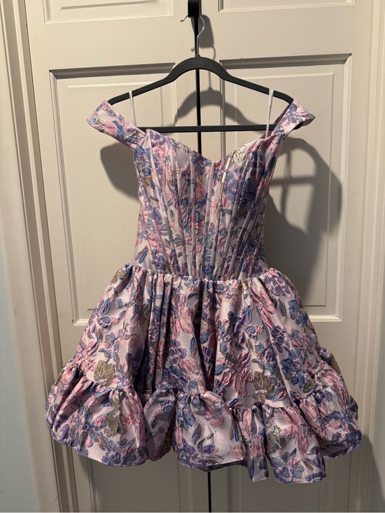 Sherri Hill Dresses & Skirts - Sherri Hill 57365 Pink Lilac Floral Off-Shoulder Party Dress